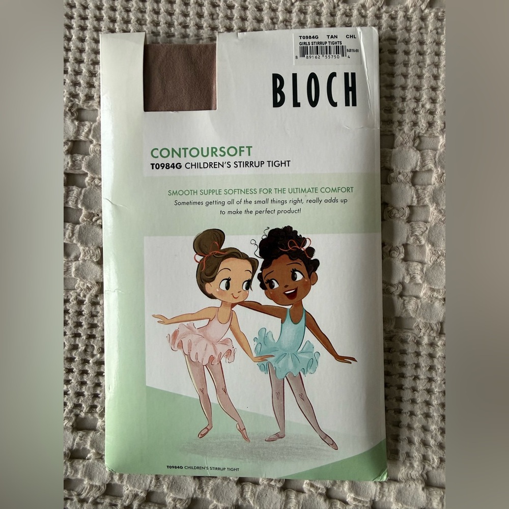 Bloch Contoursoft Children's Stirrup Tights tan